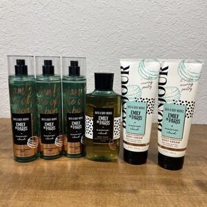 Bath & Body Works Macaron Cloud Emily In Paris Fragrance Mist Body Wash & Cream